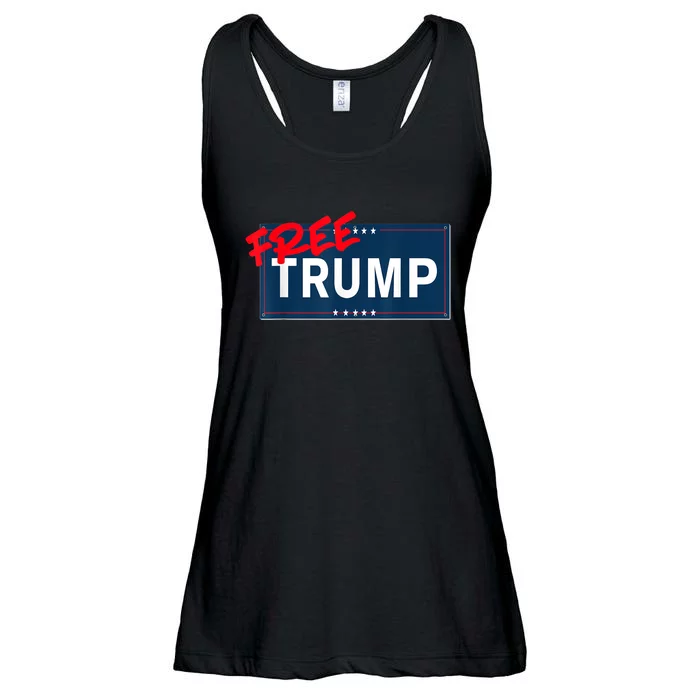 Free Trump Protest Political Support Election Activist Ladies Essential Flowy Tank