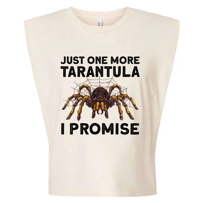 Funny Tarantula Pet Holder Just One More Tarantula I Promise Garment-Dyed Women's Muscle Tee