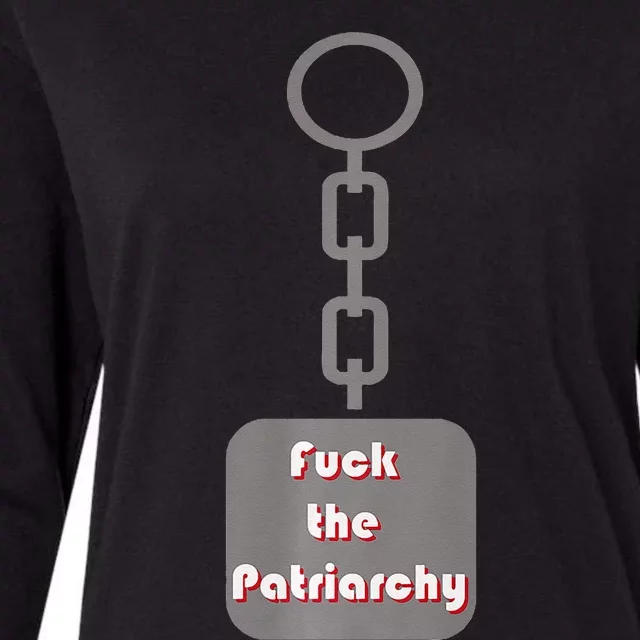 Fuck The Patriarchy Key Chain Womens Cotton Relaxed Long Sleeve T-Shirt