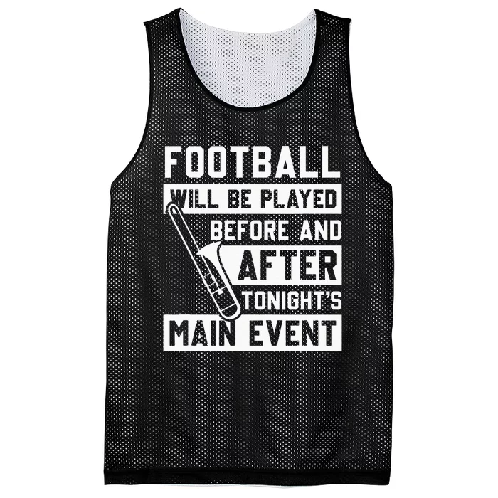 Funny Trombone Player Marching Band Mesh Reversible Basketball Jersey Tank