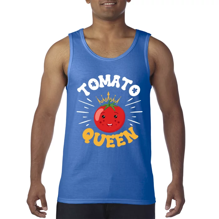 Funny Tomato Queen Fruit Vegetable Mother's Day Gardener Great Gift Tank Top