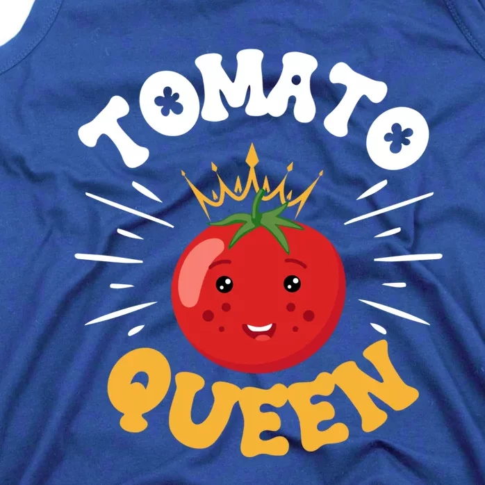 Funny Tomato Queen Fruit Vegetable Mother's Day Gardener Great Gift Tank Top