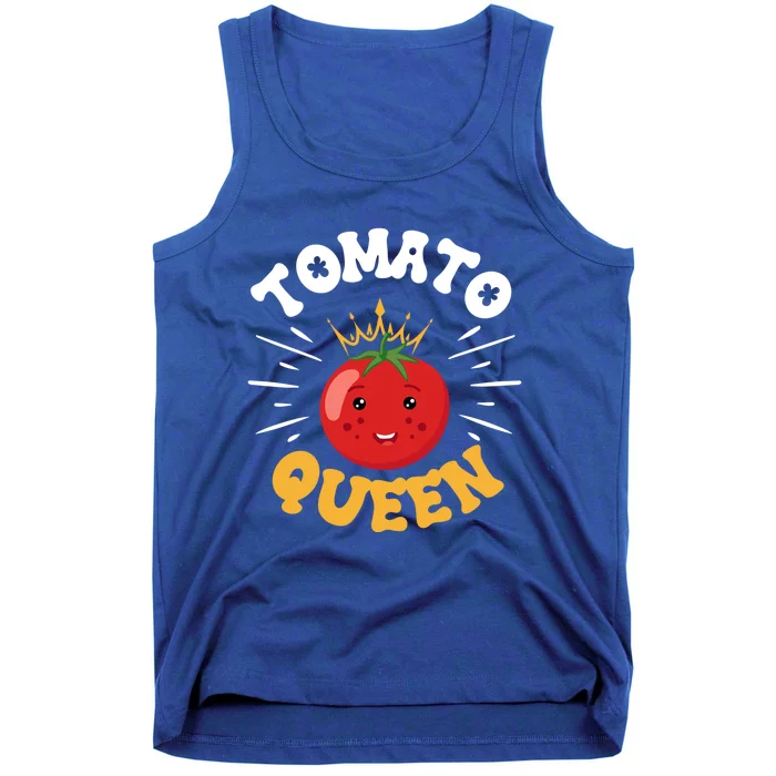 Funny Tomato Queen Fruit Vegetable Mother's Day Gardener Great Gift Tank Top