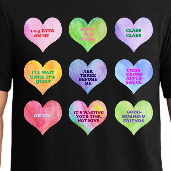 Funny Teachers Quote Cool Valentines Day For Teachers Couple Funny Gift Pajama Set