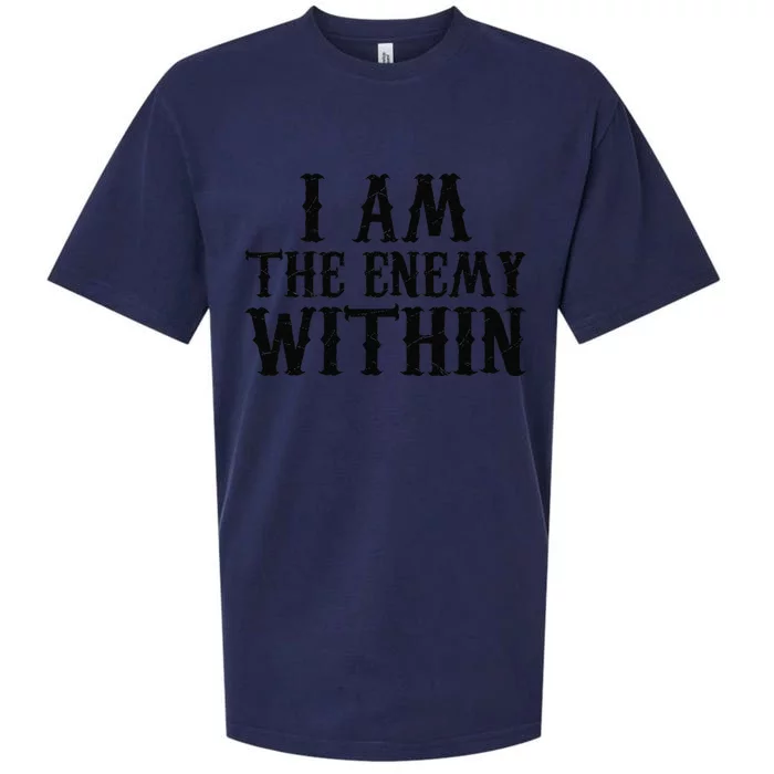 Funny Trump Quote I Am The Enemy Within Cool Trump Sueded Cloud Jersey T-Shirt