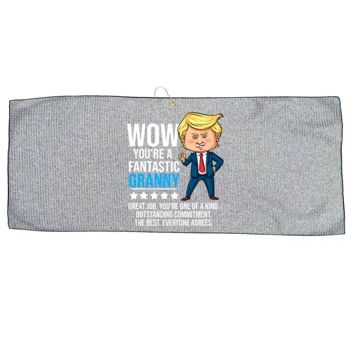 Funny Trump Quote Fantastic Granny Grandmother Large Microfiber Waffle Golf Towel