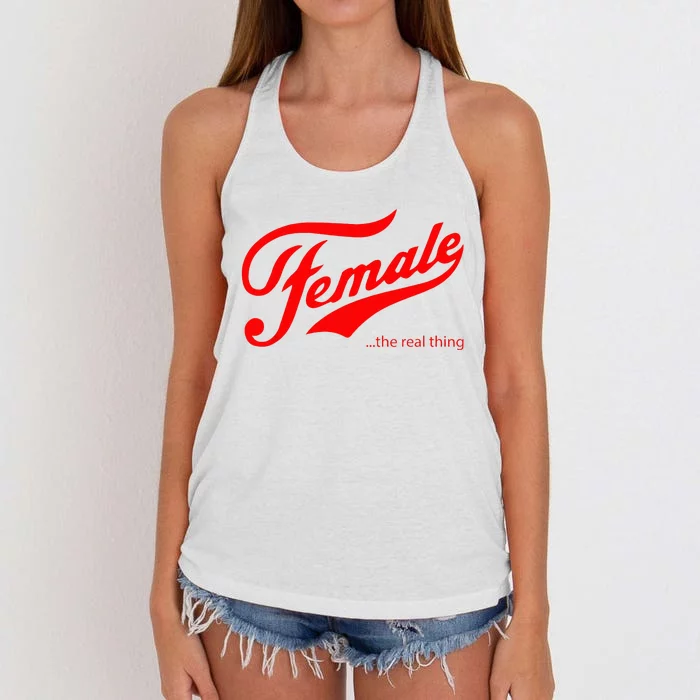 Female The Real Thing Women's Knotted Racerback Tank