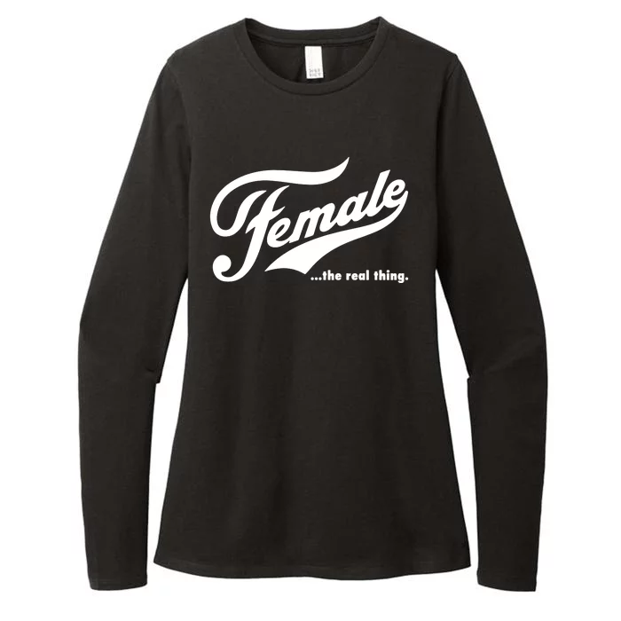 Female The Real Thing Womens CVC Long Sleeve Shirt