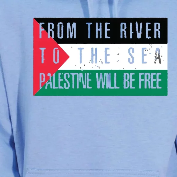 From The River To The Sea Palestine Will Be Free Unisex Surf Hoodie