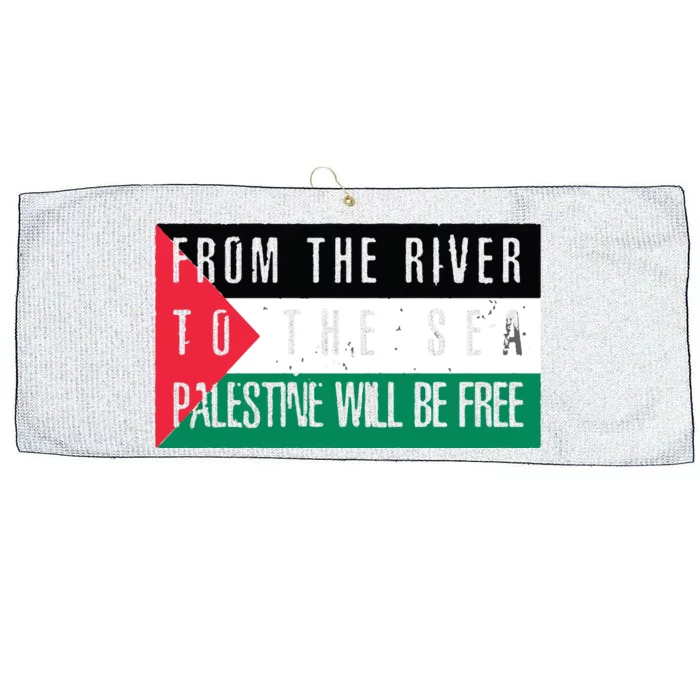 From The River To The Sea Palestine Will Be Free Large Microfiber Waffle Golf Towel