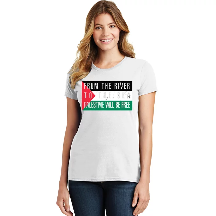 From The River To The Sea Palestine Will Be Free Women's T-Shirt