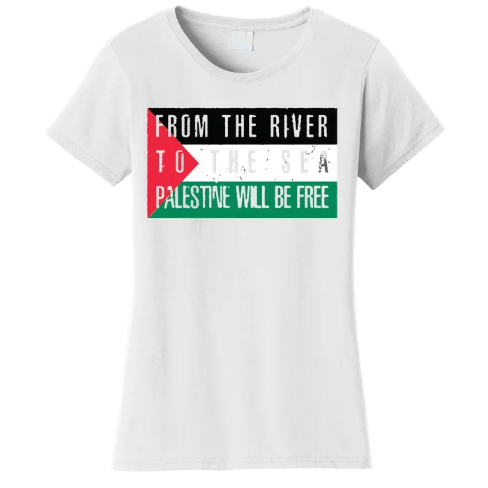 From The River To The Sea Palestine Will Be Free Women's T-Shirt