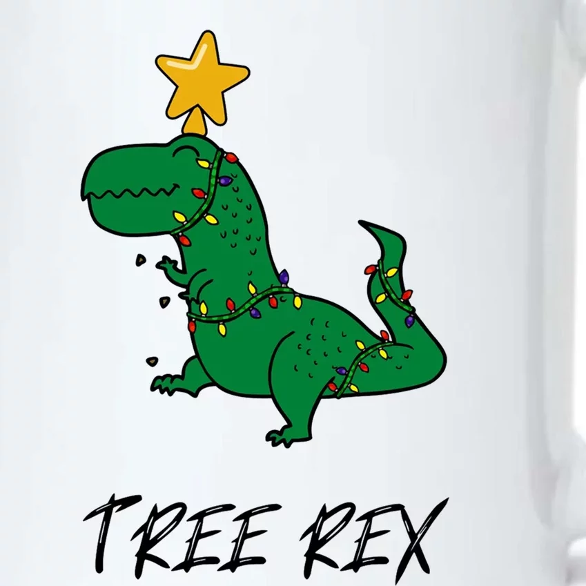 Funny Tree Rex Santa Dinosaur Pajamas Merry Christmas Funny Gift Black Color Changing Mug