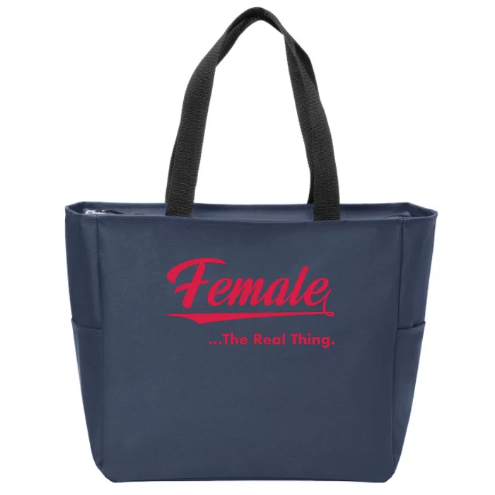 Female The Real Thing Zip Tote Bag