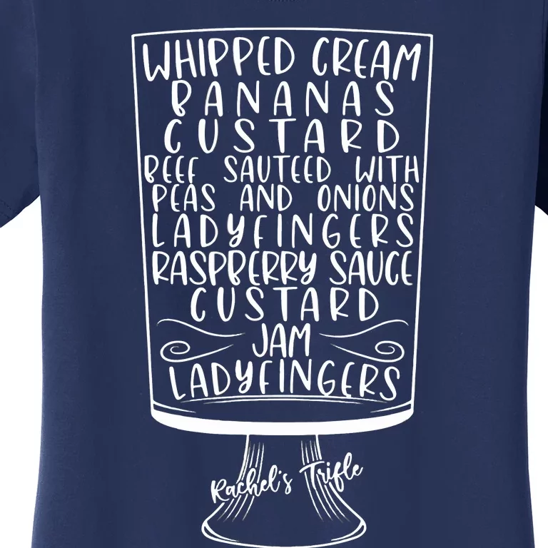 Friends Thanksgiving Rachel's Trifle Whipped Cream Bananas Women's T-Shirt