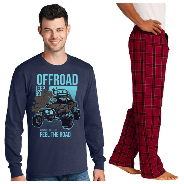 Feel The Road Design Long Sleeve Pajama Set