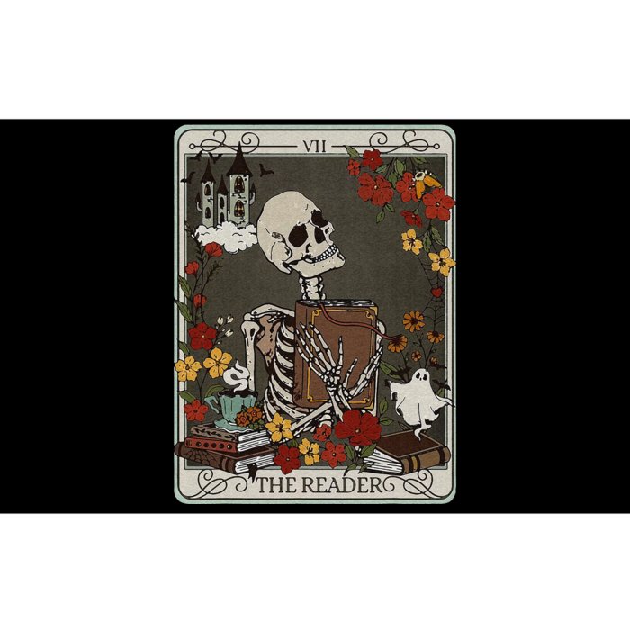 Funny The Reader Tarot Card Bookish Bumper Sticker