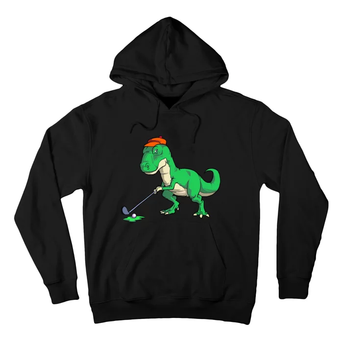 Funny T Rex Dinosaur Golf Giftss for Golfer Hoodie