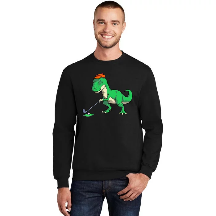 Funny T Rex Dinosaur Golf Giftss for Golfer Sweatshirt