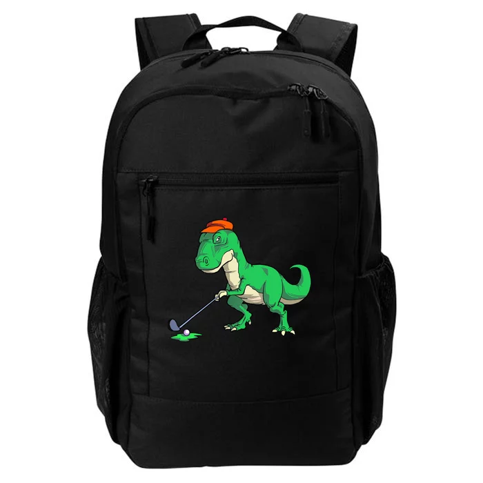 Funny T Rex Dinosaur Golf Giftss for Golfer Daily Commute Backpack