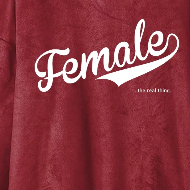 Female The Real Thing Hooded Wearable Blanket