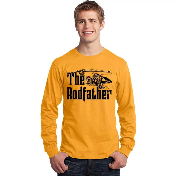 Funny The Rodfather FIshing Long Sleeve Shirt