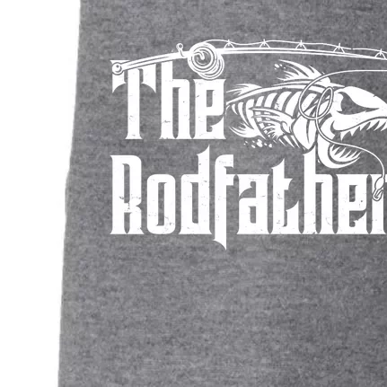 Funny The Rodfather FIshing Doggie 3-End Fleece Hoodie