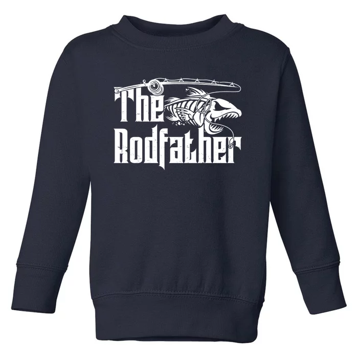 Funny The Rodfather FIshing Toddler Sweatshirt