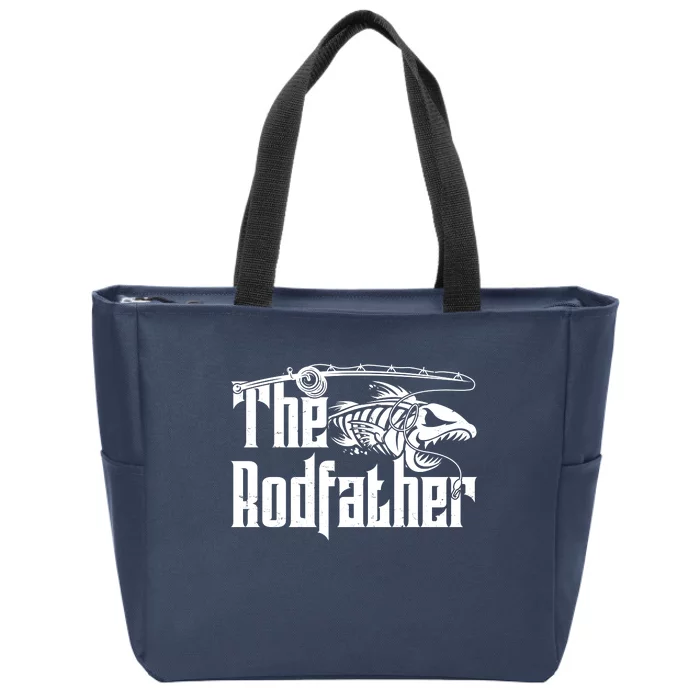 Funny The Rodfather FIshing Zip Tote Bag