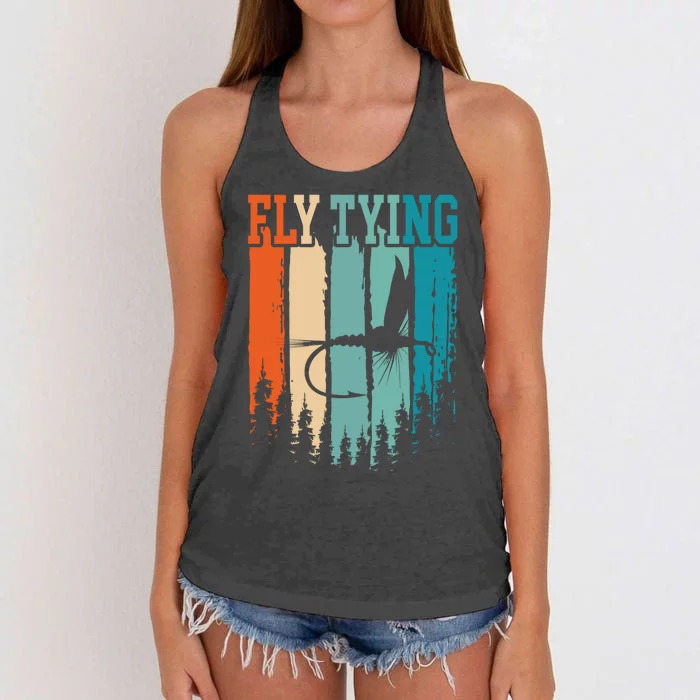 Fly Tying Retro Vintage Women's Knotted Racerback Tank