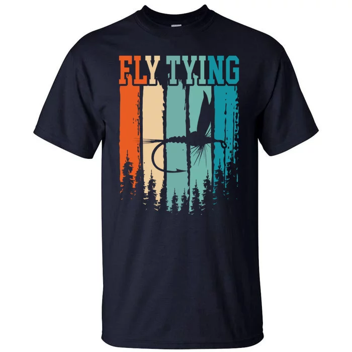 Fly Tying Retro Vintage Tall T-Shirt