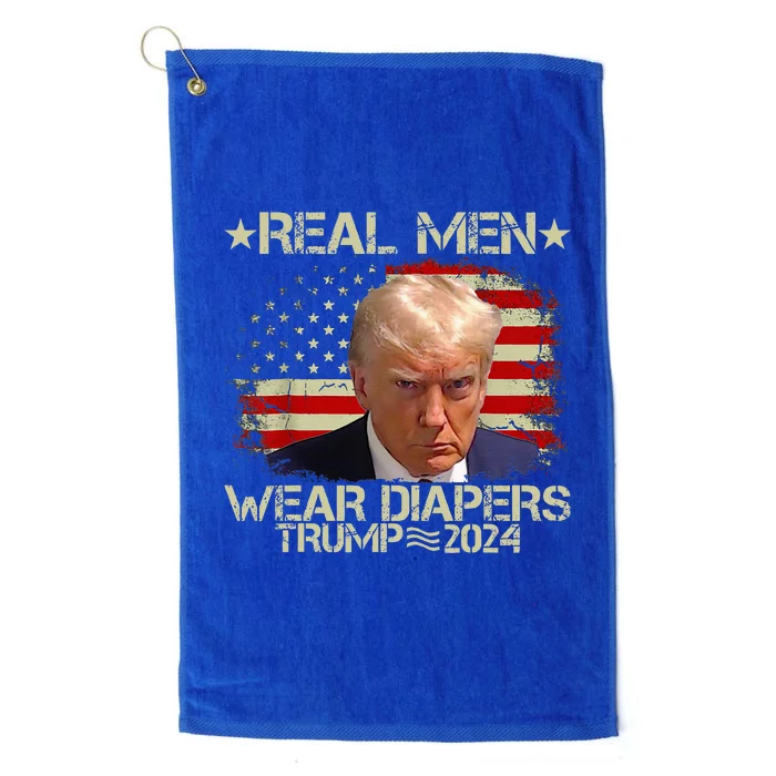 Funny Trump Real M.E.N Wear Diapers Platinum Collection Golf Towel