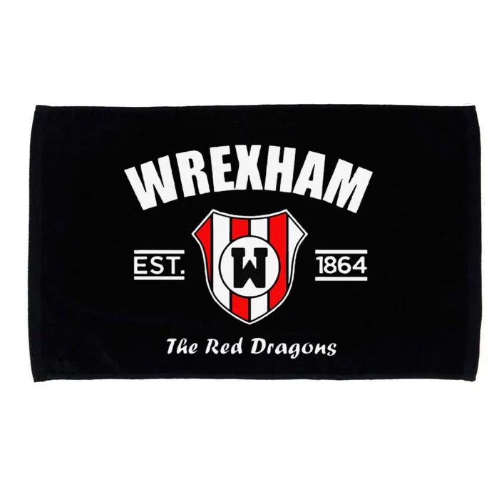 Funny The Red Dragons Wrexham Fc Football Club Wrexham Microfiber Hand Towel