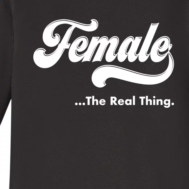 Female The Real Thing Baby Long Sleeve Bodysuit