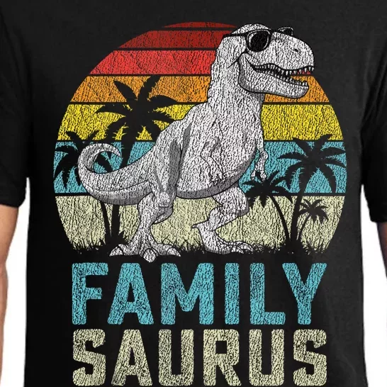 Familysaurus T Rex Dinosaur Family Saurus FatherS Family Tank Top Pajama Set