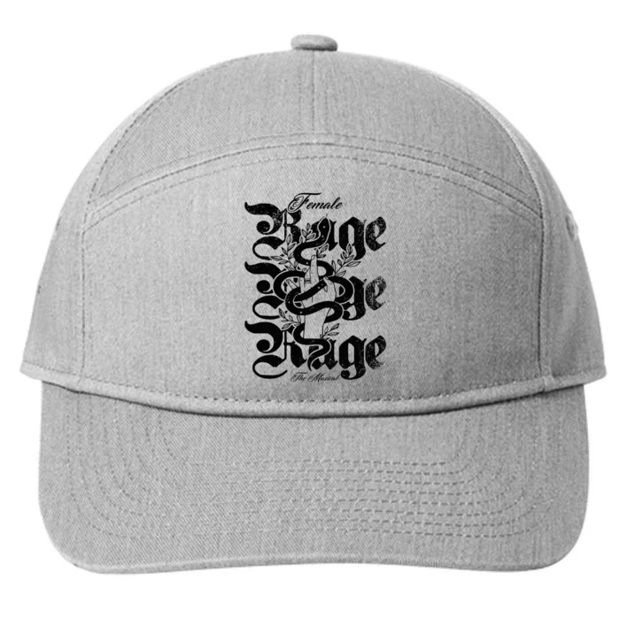 Female Taylor Rage Girl Retro Taylor First Name 7-Panel Snapback Hat