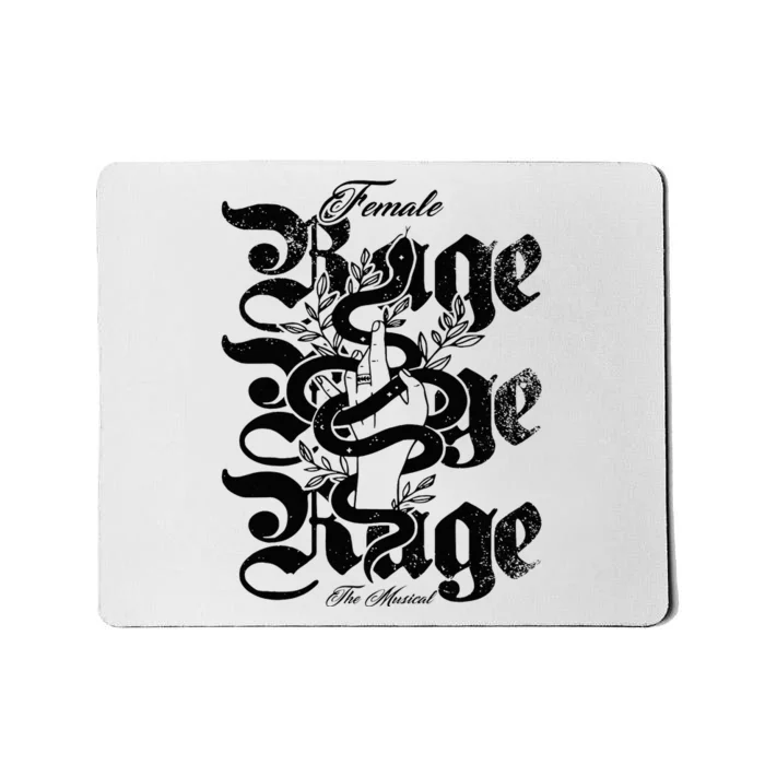 Female Taylor Rage Girl Retro Taylor First Name Mousepad