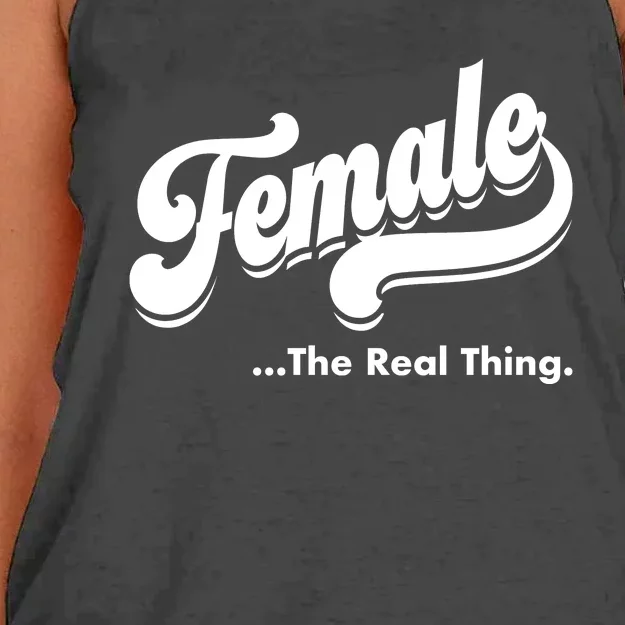 Female The Real Thing Women's Knotted Racerback Tank