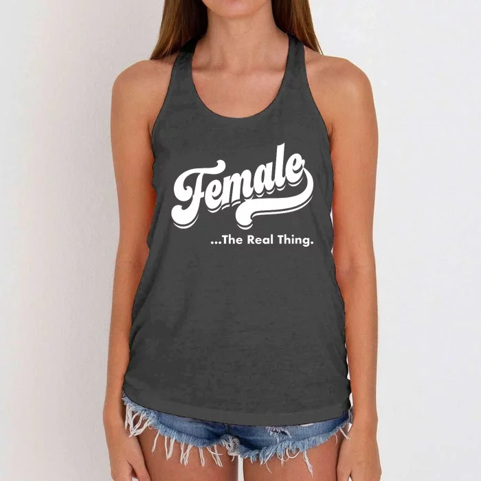 Female The Real Thing Women's Knotted Racerback Tank