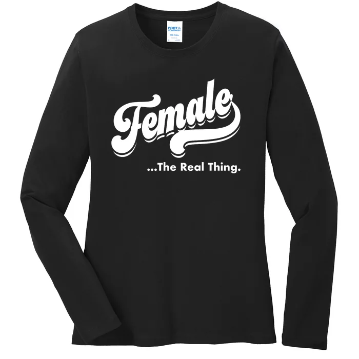 Female The Real Thing Ladies Long Sleeve Shirt