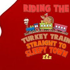 Funny Thanksgiving Riding The Turkey Train Straight To Sleepy Town Tree Ornament