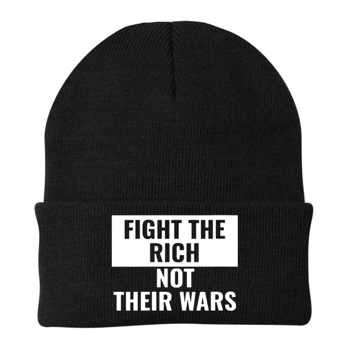 Fight The Rich Not Their Wars Civil Rights Justice Pacifist VNeck Knit Cap Winter Beanie