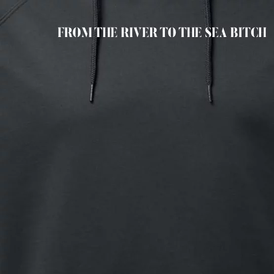 From The River To The Sea Bitch Performance Fleece Hoodie