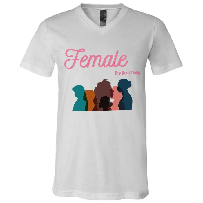 Female The Real Thing V-Neck T-Shirt