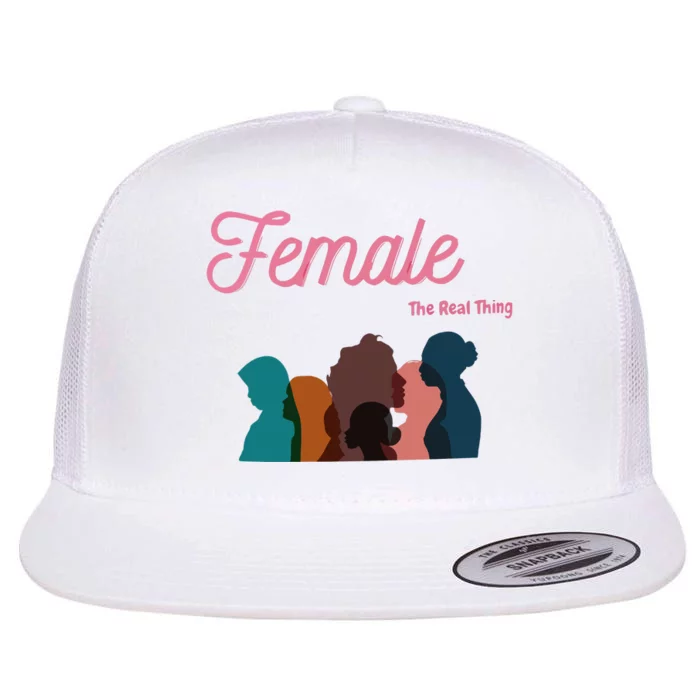 Female The Real Thing Flat Bill Trucker Hat