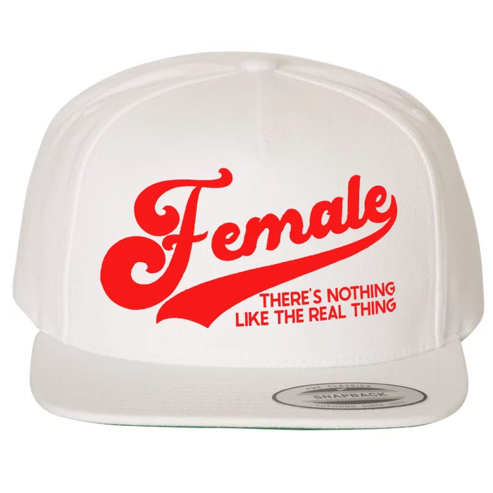 Female The Real Thing Wool Snapback Cap