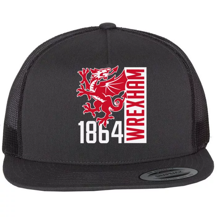 Funny The Red Dragons Wrexham Fc Football Club Wrexham Gift Flat Bill Trucker Hat