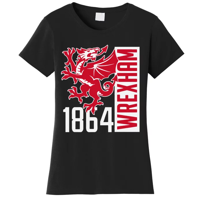 Funny The Red Dragons Wrexham Fc Football Club Wrexham Gift Women's T-Shirt