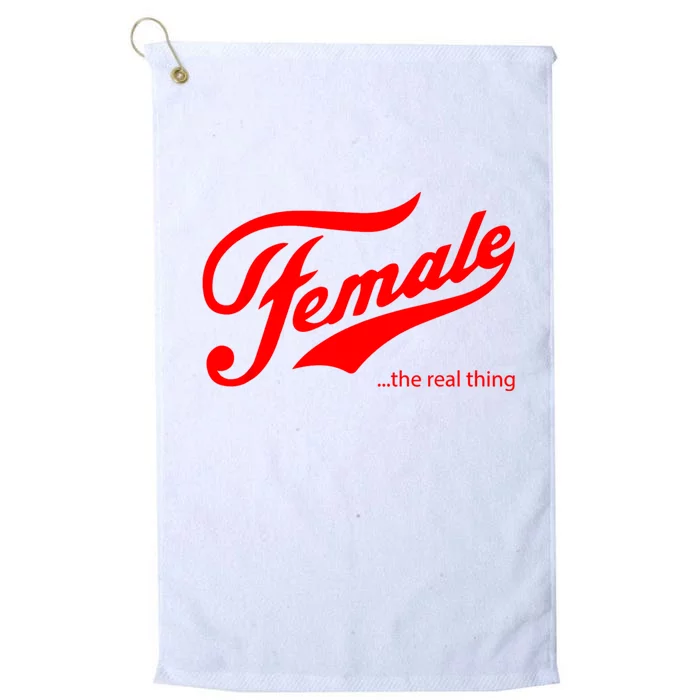 Female The Real Thing Platinum Collection Golf Towel