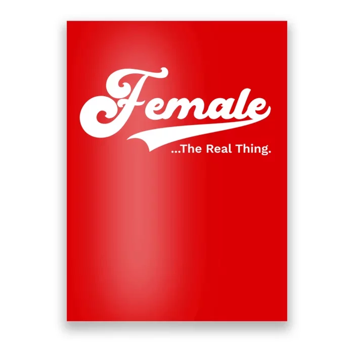 Female The Real Thing Poster